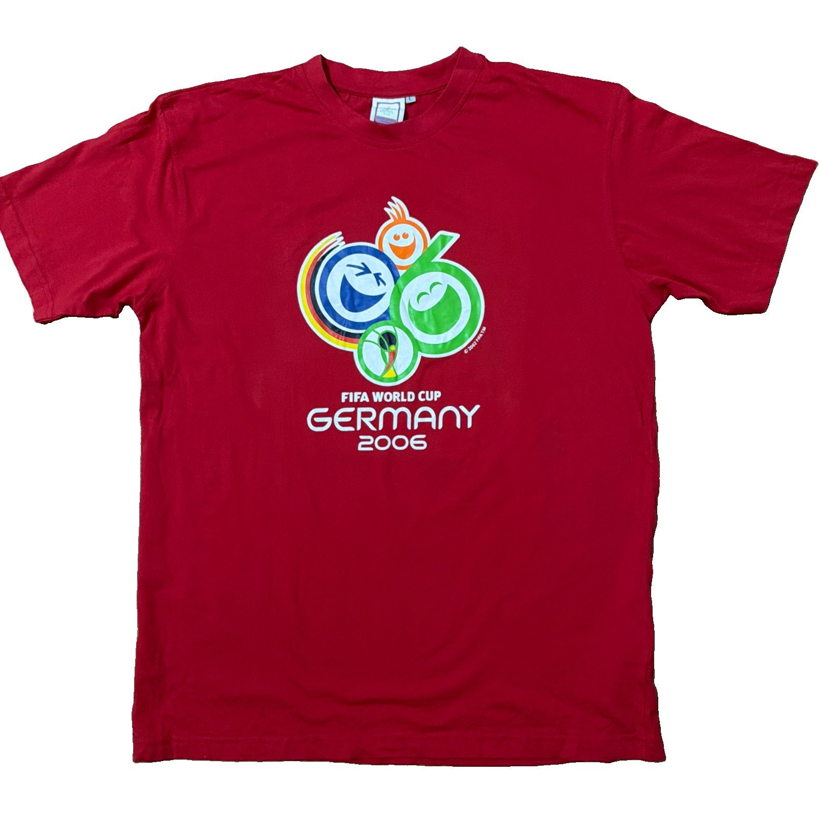 Vintage 2006 Fifa World Cup Germany Soccer Shirt Mens Large Red